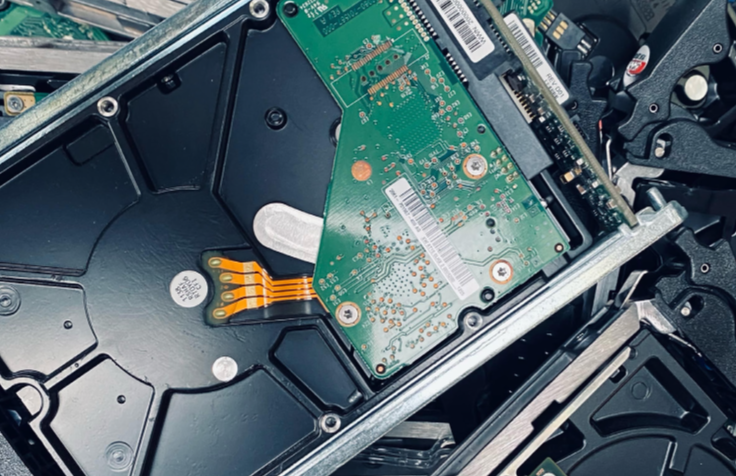 Hard drives for recycling